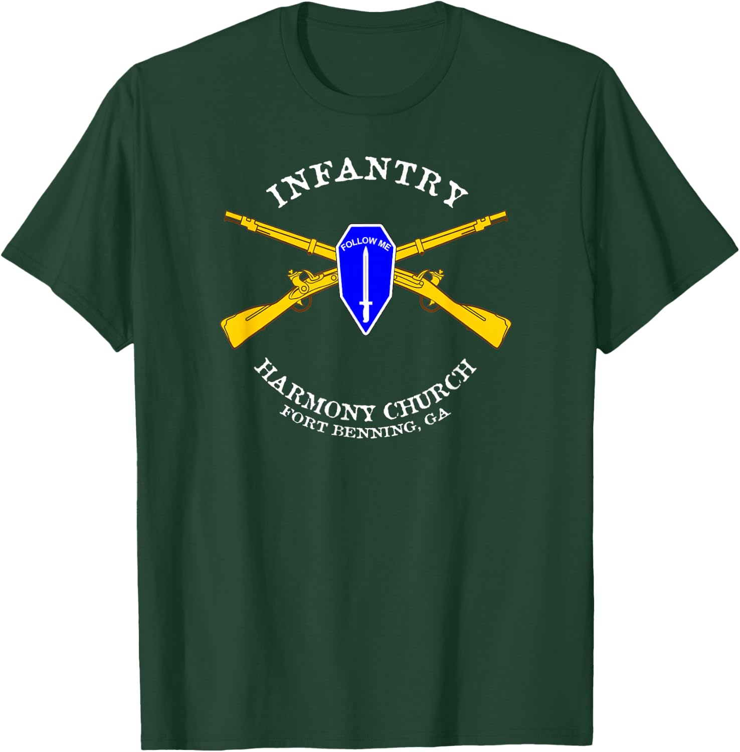 US Army Infantry - Harmony Church Design 1 T-Shirt - T-Shirt | Forest