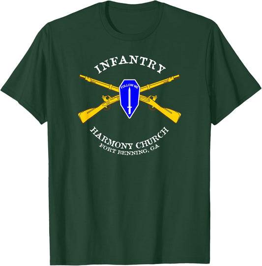 US Army Infantry - Harmony Church Design 1 T-Shirt - T-Shirt | Forest