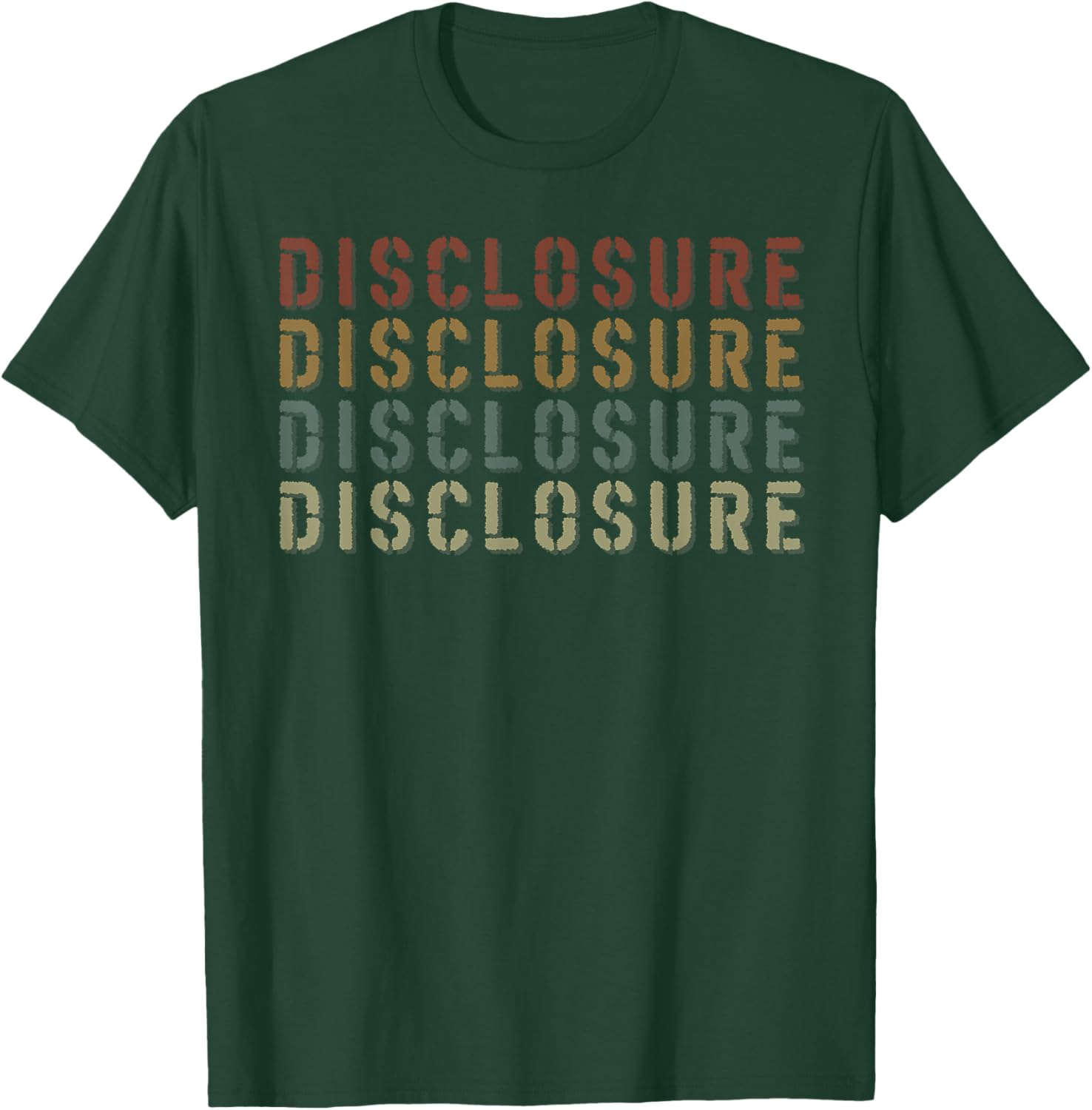Vintage Style Disclosure Name Funny Love Heart Disclosure T-Shirt - T-Shirt | Forest