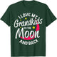 Grandparent T Shirt I Love My Grandkids to the Moon and Back T-Shirt - T-Shirt | Forest