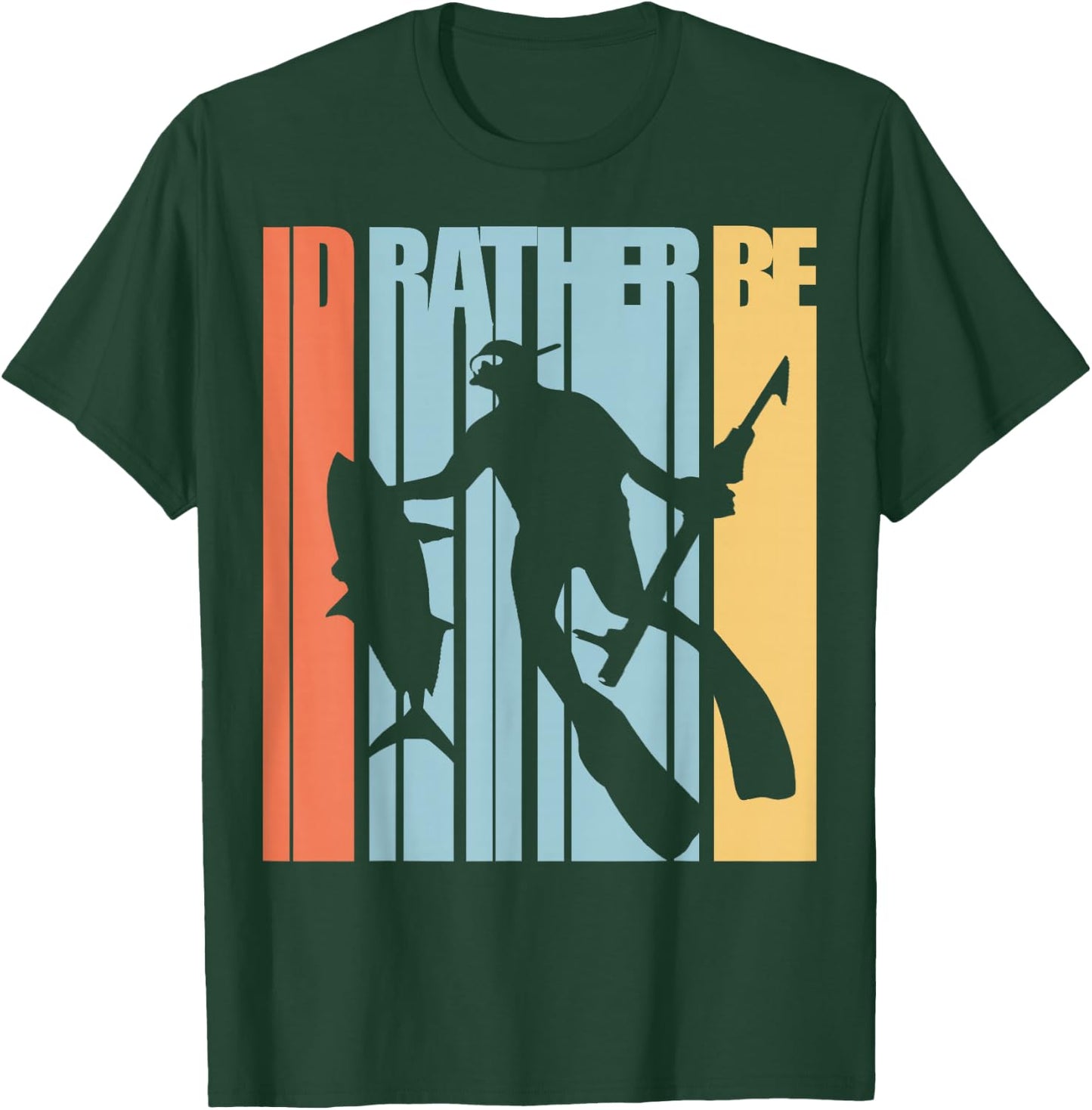 Spearfishing T Shirt Freediving Free Diving T-Shirt - T-Shirt | Forest
