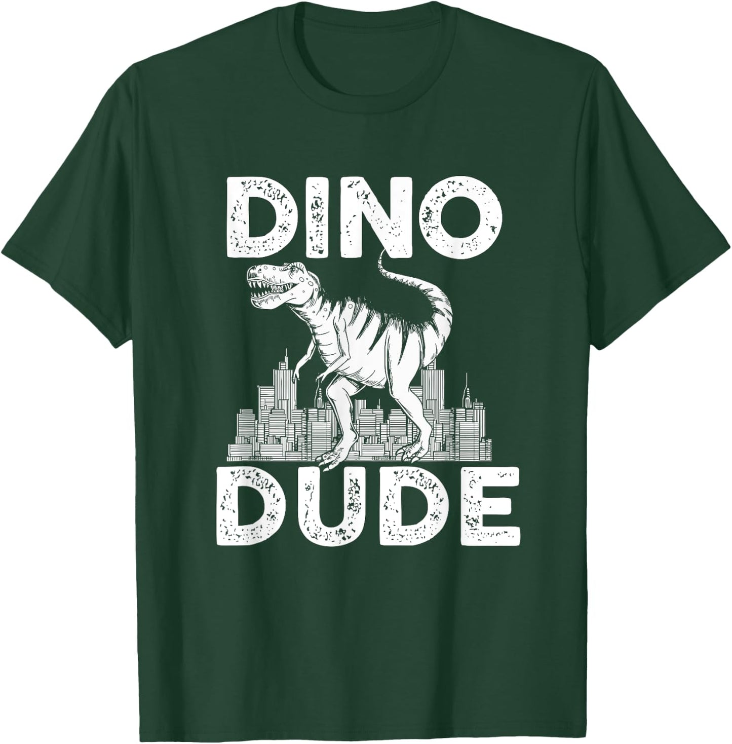 Dino-Dude Dinosaur Family Matching T-Shirt - T-Shirt | Forest
