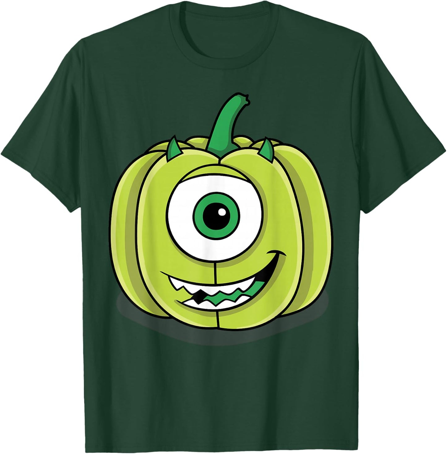 Disney Pixar Monsters Inc. Mike Green Pumpkin Halloween T-Shirt - T-Shirt | Forest