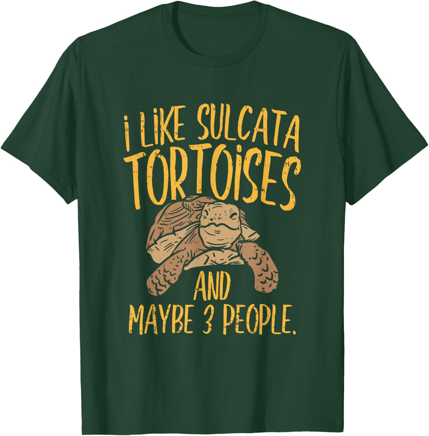 I like turtles , African Spurred Sulcata Tortoise T-Shirt - T-Shirt | Forest