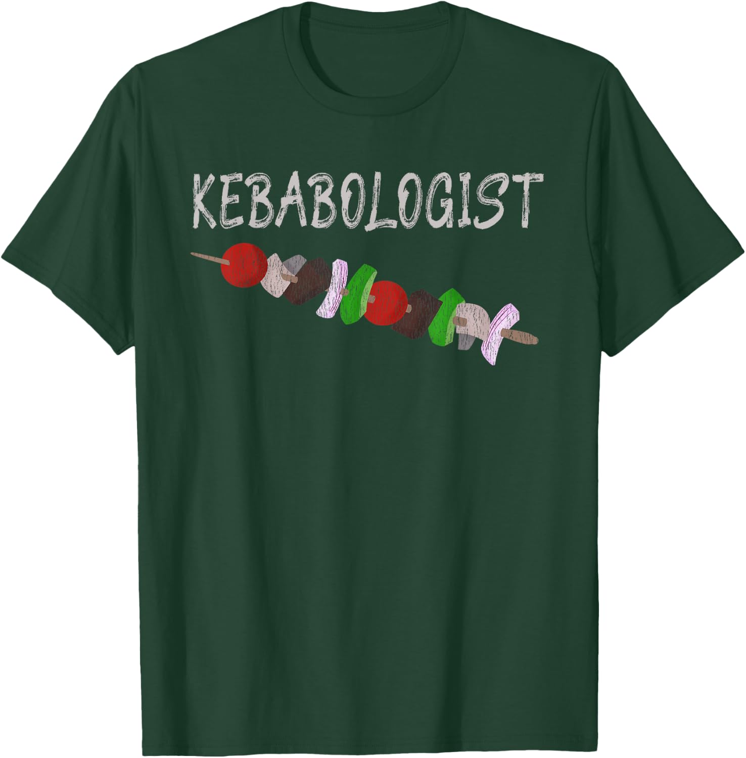 Summer Grilling Shish Kebab Funny Kebabologist T-Shirt - T-Shirt | Forest