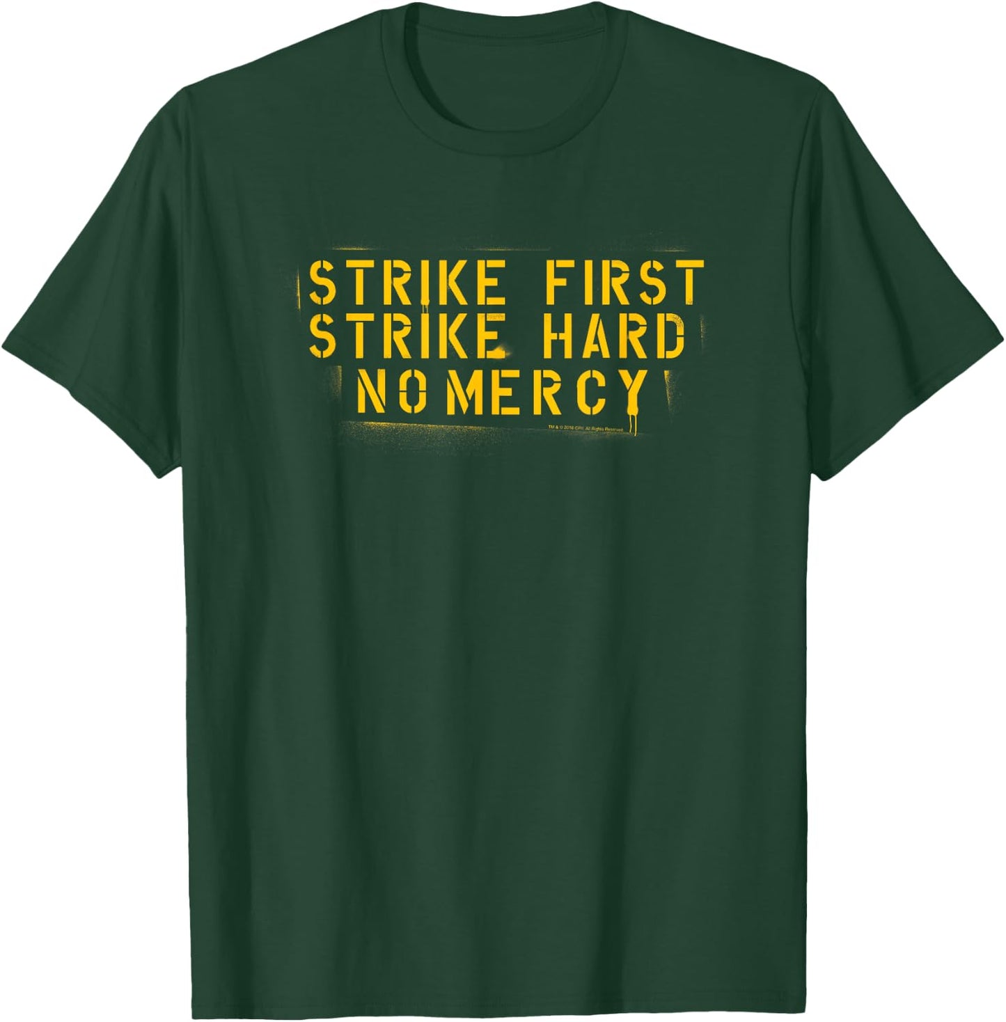 The Karate Kid Cobra Kai Slogan Stencil Retro Movie T-Shirt - T-Shirt | Forest