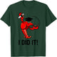 Funny Graduation Cap Diploma Crawfish I Did It! Graduate T-Shirt - T-Shirt | Forest
