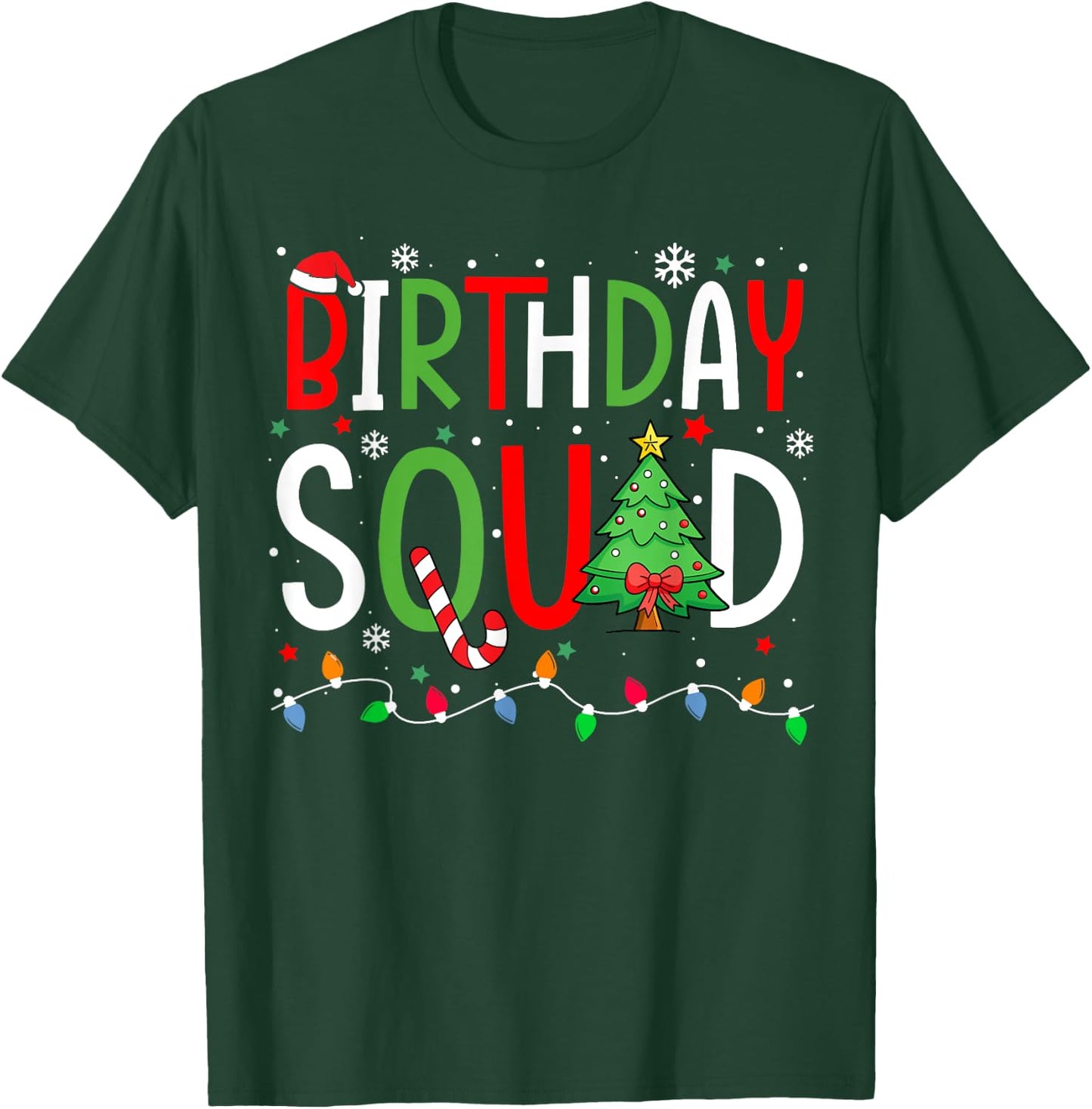 Christmas For Kids Boys Birthday Squad Matching Group Family T-Shirt - T-Shirt | Forest