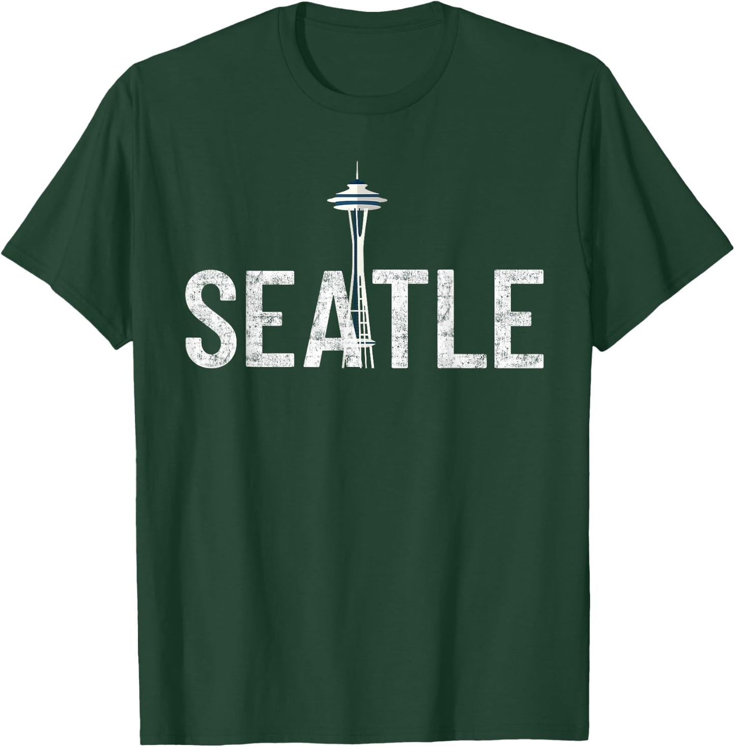 Cool Seattle Space Needle Souvenir USA Washington Gift T-Shirt - T-Shirt | Forest