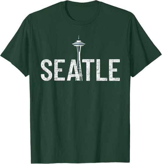Cool Seattle Space Needle Souvenir USA Washington Gift T-Shirt - T-Shirt | Forest