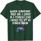 Lived In A Fantasy Land Fell off my Unicorn Funny Quote T-Shirt - T-Shirt | Forest