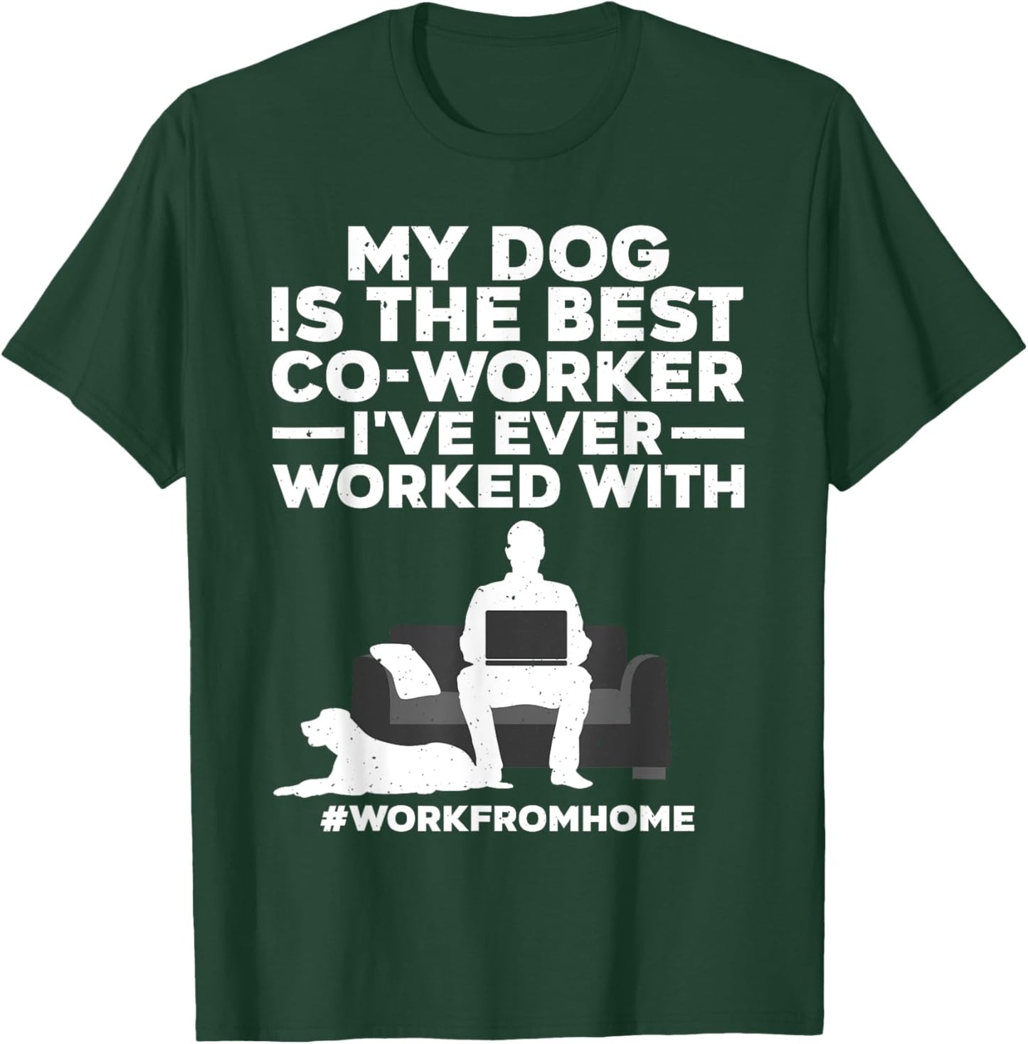 Cool Work From Home Art Women WFH Working From Home T-Shirt - T-Shirt | Forest