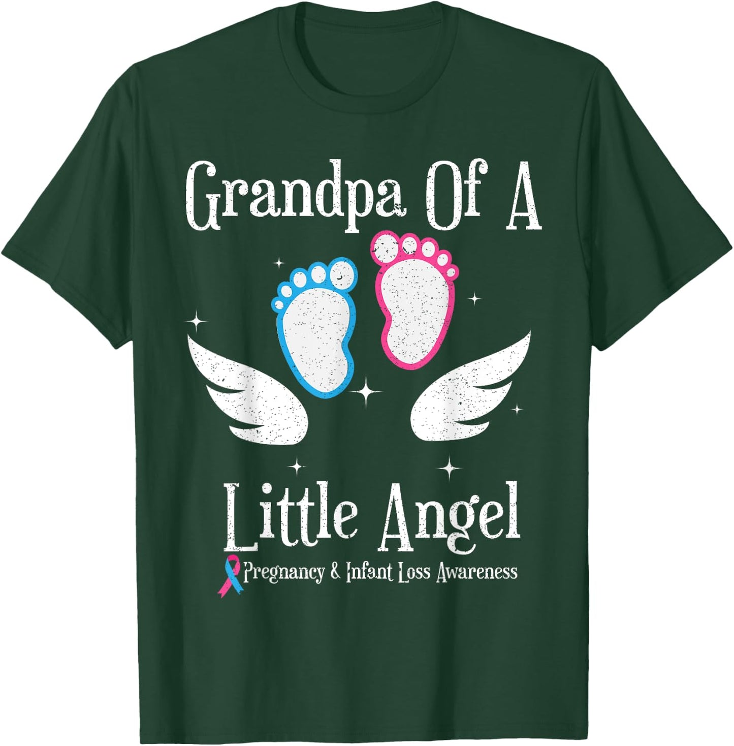 Grandpa Of A Little Angel Pregnancy and Infant Loss T-Shirt - T-Shirt | Forest