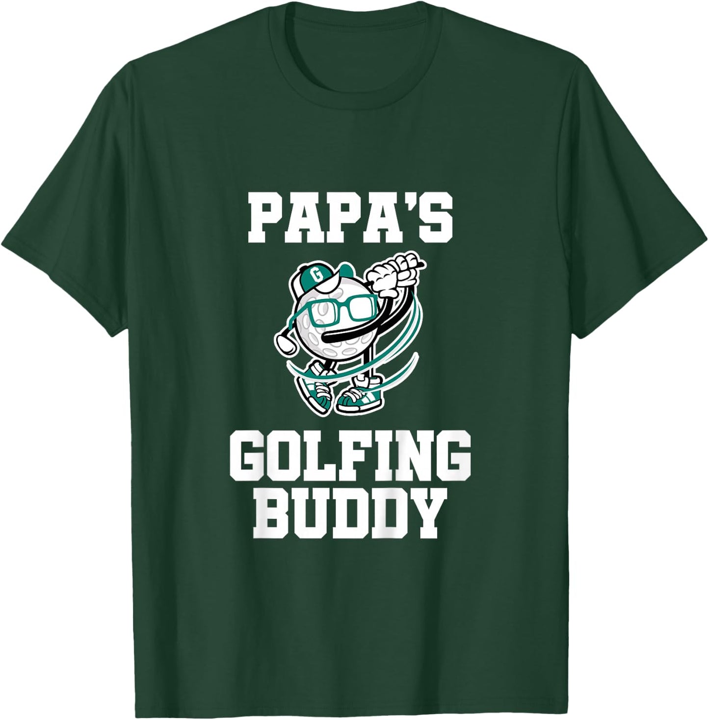 Kids Papa's Golfing Buddy Golf Buddy T-Shirt - T-Shirt | Forest