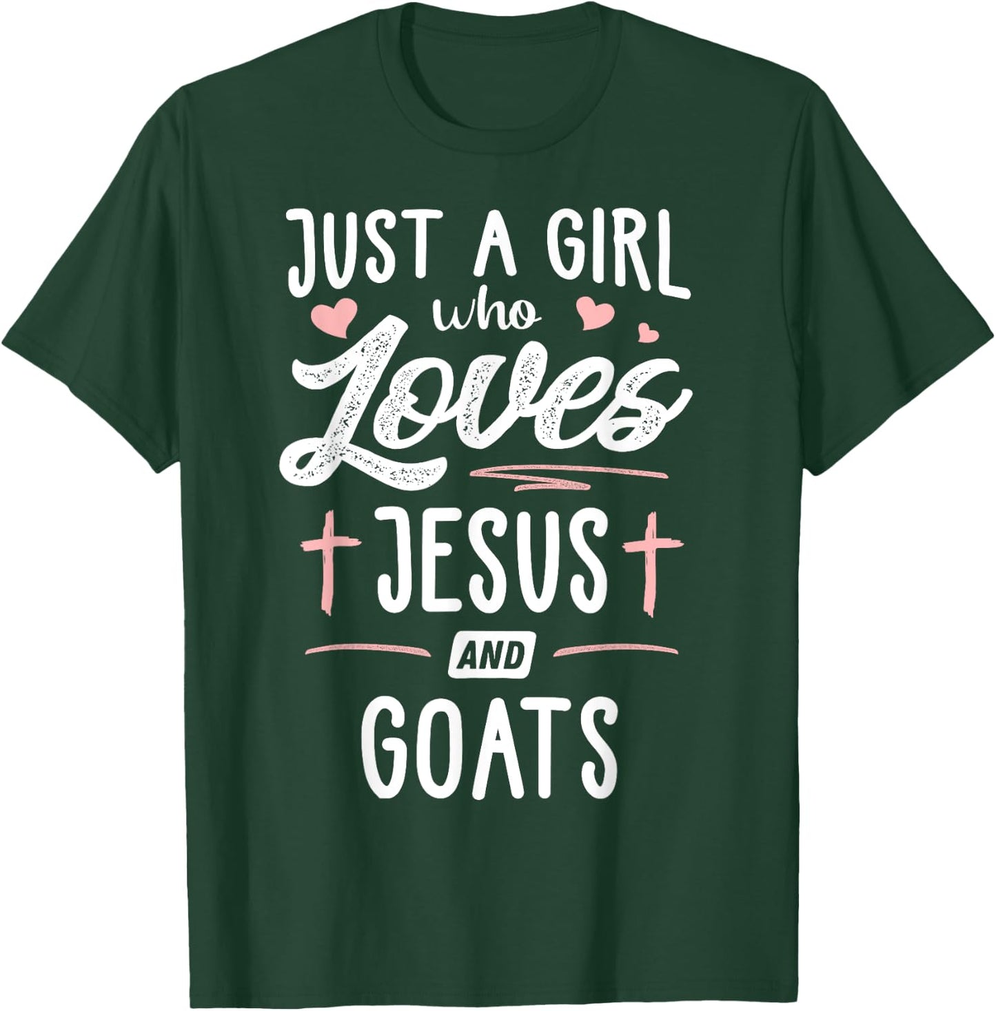 Just A Girl Who Loves Jesus And Goats Women T-Shirt - T-Shirt | Forest