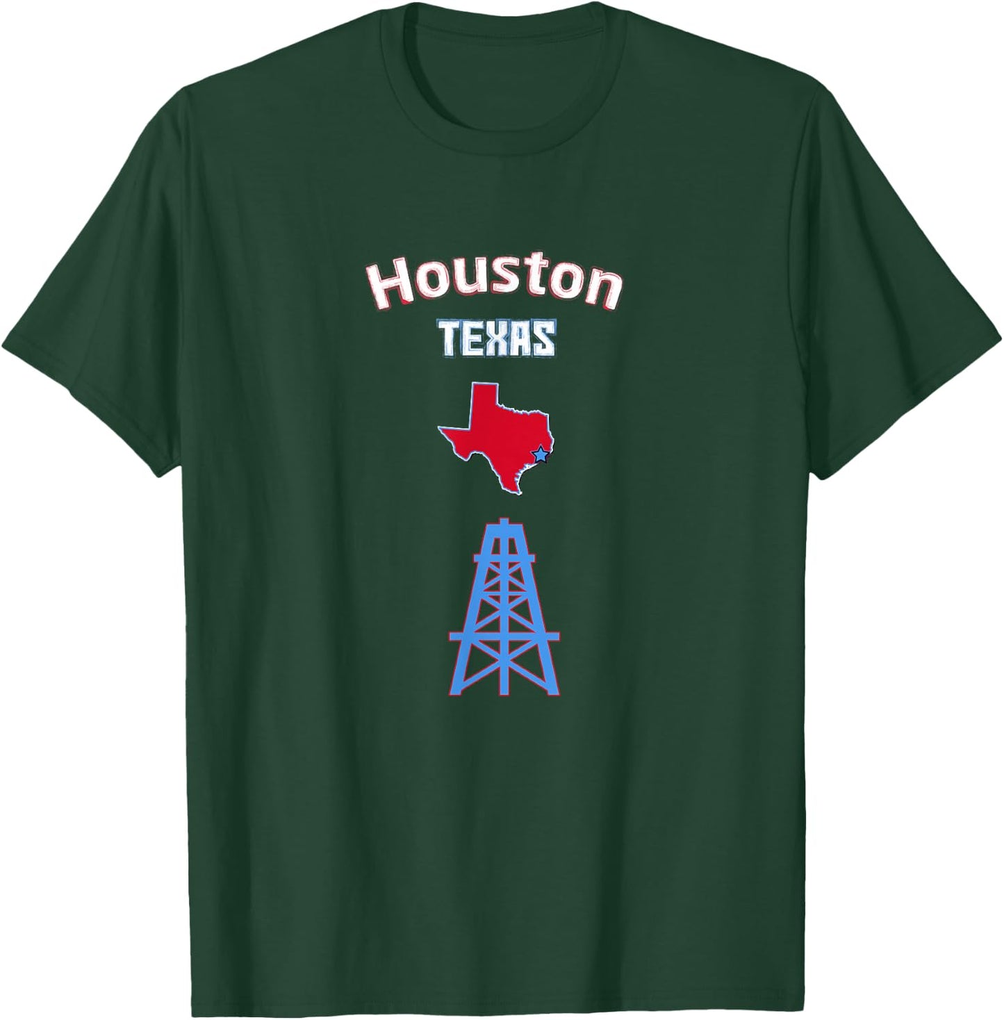 Houston Texas T-Shirt - T-Shirt | Forest