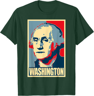 George Washington Propaganda Poster Style Art T-Shirt - T-Shirt | Forest