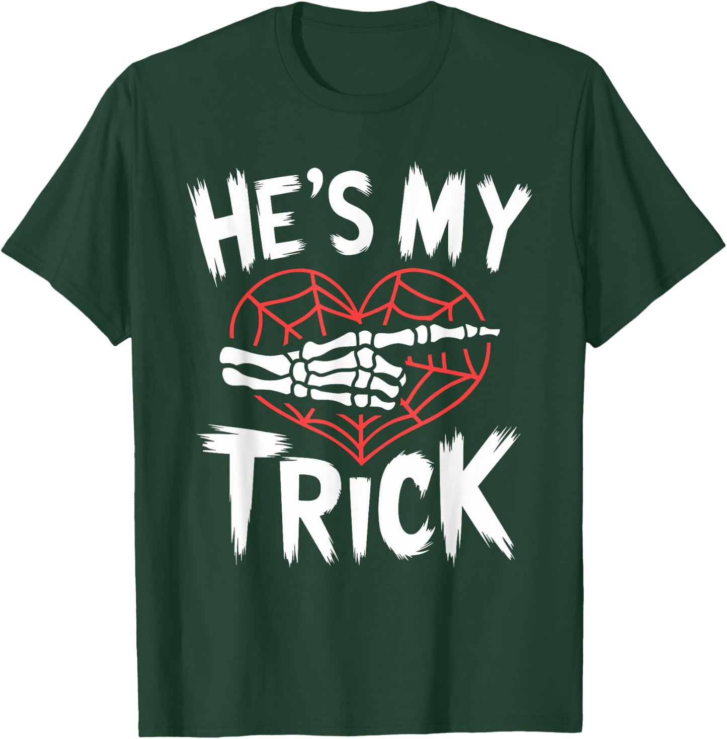 Hes My Treat Funny Halloween Matching Couple Costumes T-Shirt - T-Shirt | Forest