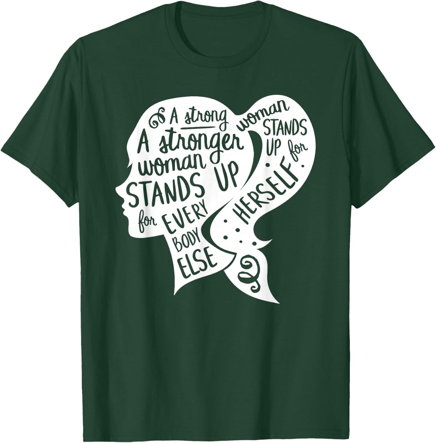 Feminist Feminism Quote Inspirational Strong Women Rights T-Shirt - T-Shirt | Forest