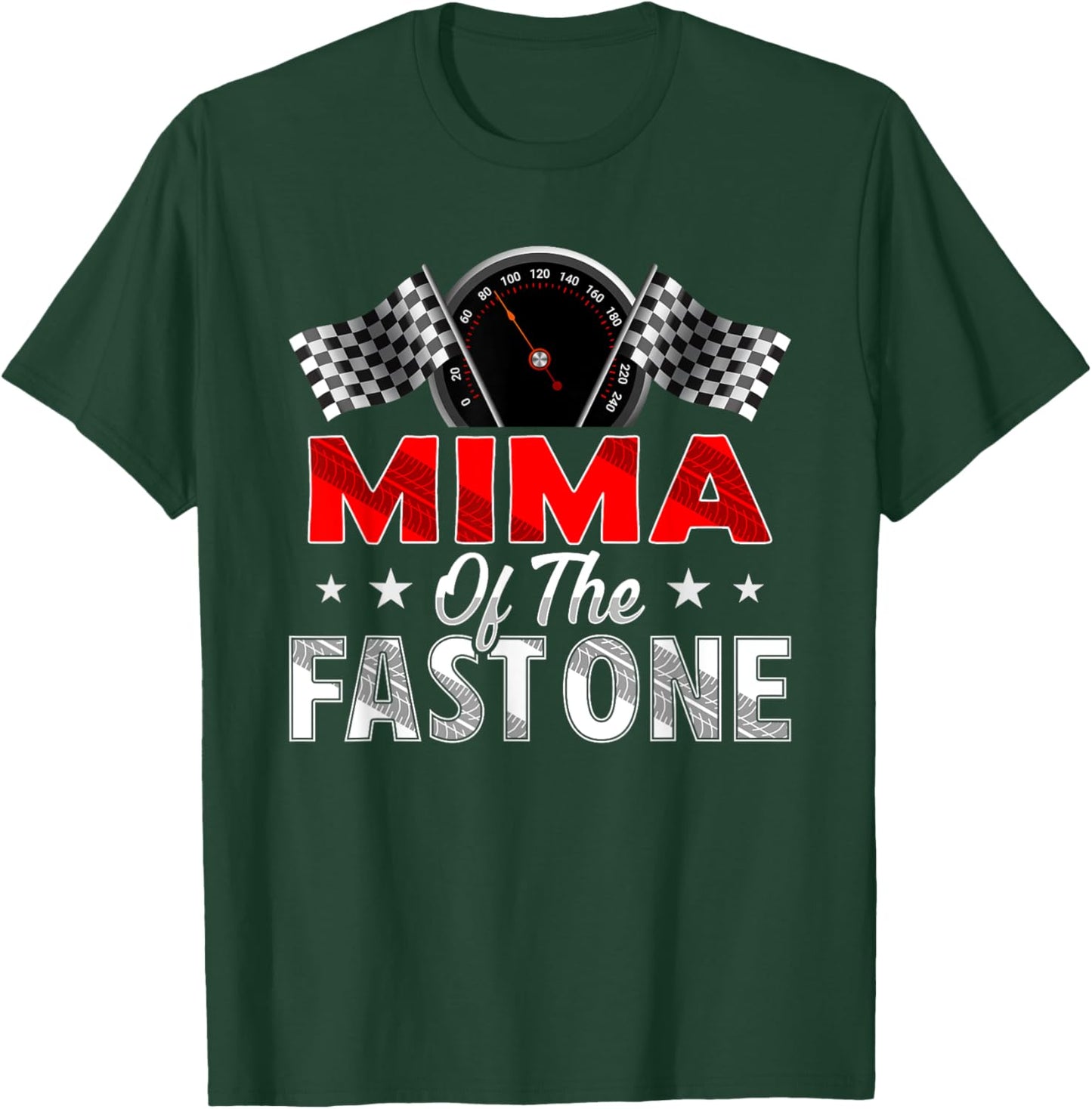 Mima of The Fast One First Birthday Racing Car Family T-Shirt - T-Shirt | Forest