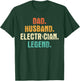 Electrician Dad Husband Legend Retro Father's Day Men T-Shirt - T-Shirt | Forest
