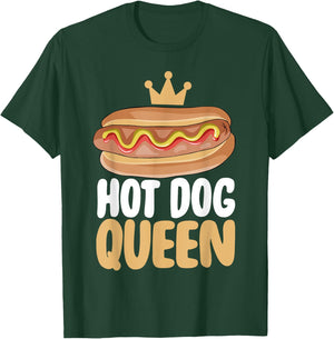 Hot Dog Gift Hot Dog Queen T-Shirt - T-Shirt | Forest