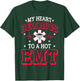 My Heart Belongs to a Hot EMT Emergency Medical Technician T-Shirt - T-Shirt | Forest
