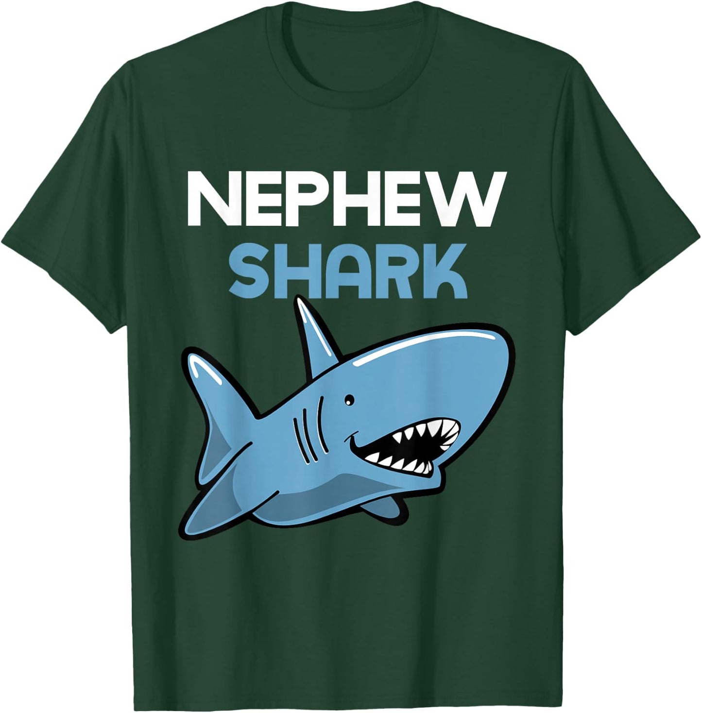 Nephew Shark Funny Family Gift T-Shirt - T-Shirt | Forest