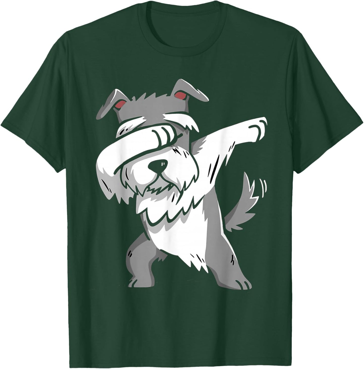 Dabbing Schnauzer Kids Schnauzer Pajamas Youth T-Shirt - T-Shirt | Forest