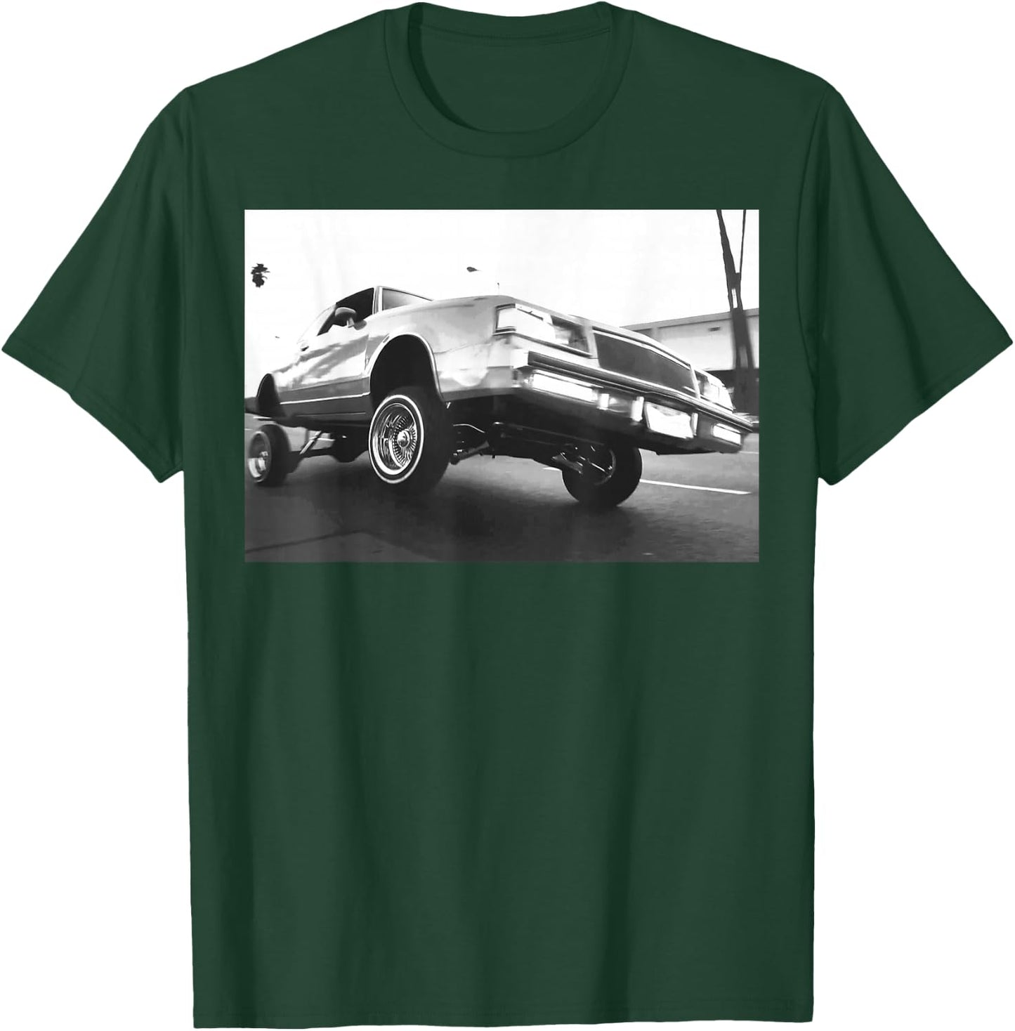Lowrider 3 Wheeling three wheel motion T-Shirt - T-Shirt | Forest