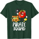Pirate Squad Funny Apple Teacher Talk Like Pirate Day T-Shirt - T-Shirt | Forest