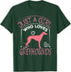 Just a Girl Who Loves Greyhounds Cute Dog Gift T-Shirt - T-Shirt | Forest