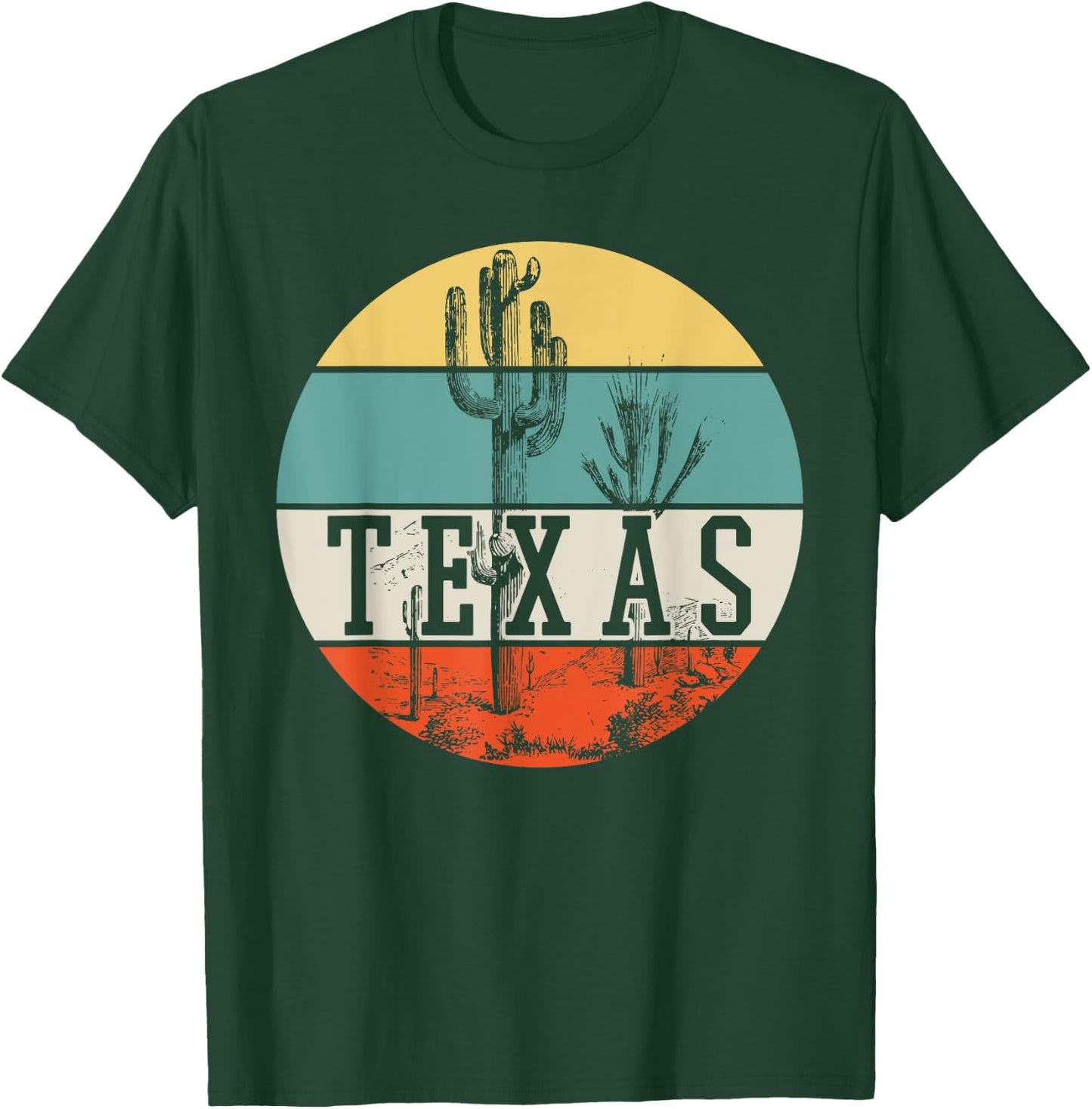 Texas Shirt US Country State Souvenir Retro T-Shirt - T-Shirt | Forest