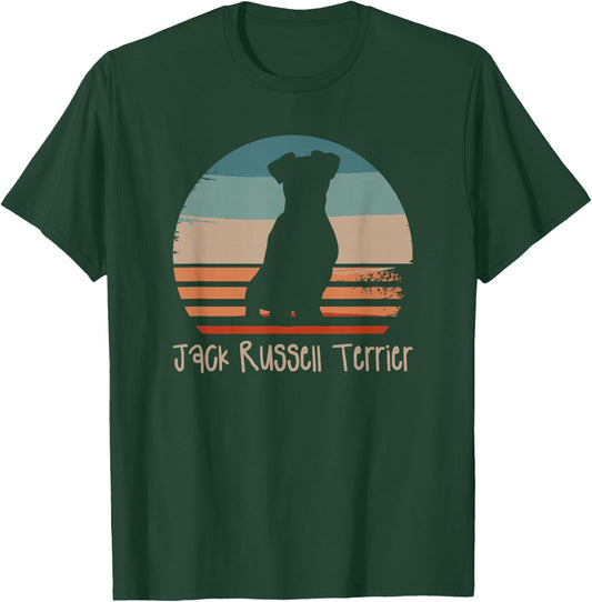 Vintage Retro Jack Russell Terrier Dog Lover T-Shirt - T-Shirt | Forest