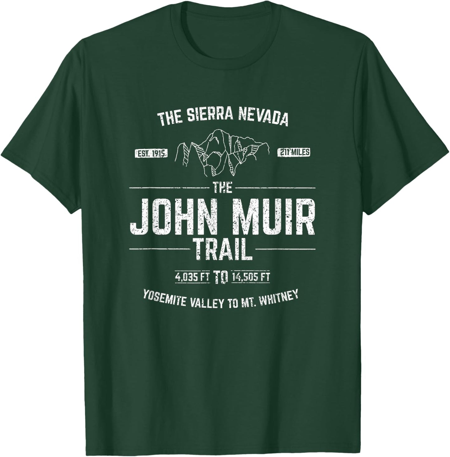 The John Muir Trail - T SHIRT T-Shirt - T-Shirt | Forest