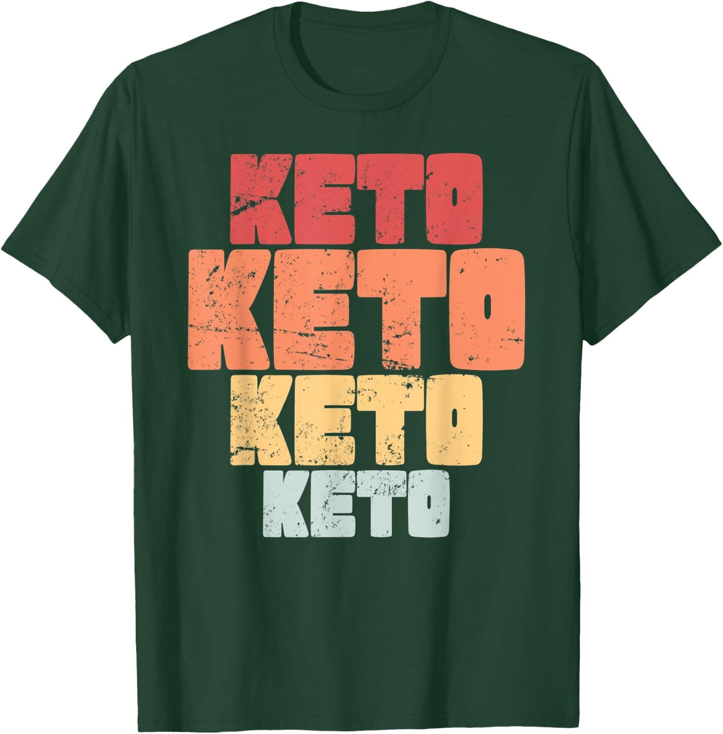 Retro Keto Shirt - Vintage Ketosis Ketone Healthy Food Diet T-Shirt - T-Shirt | Forest