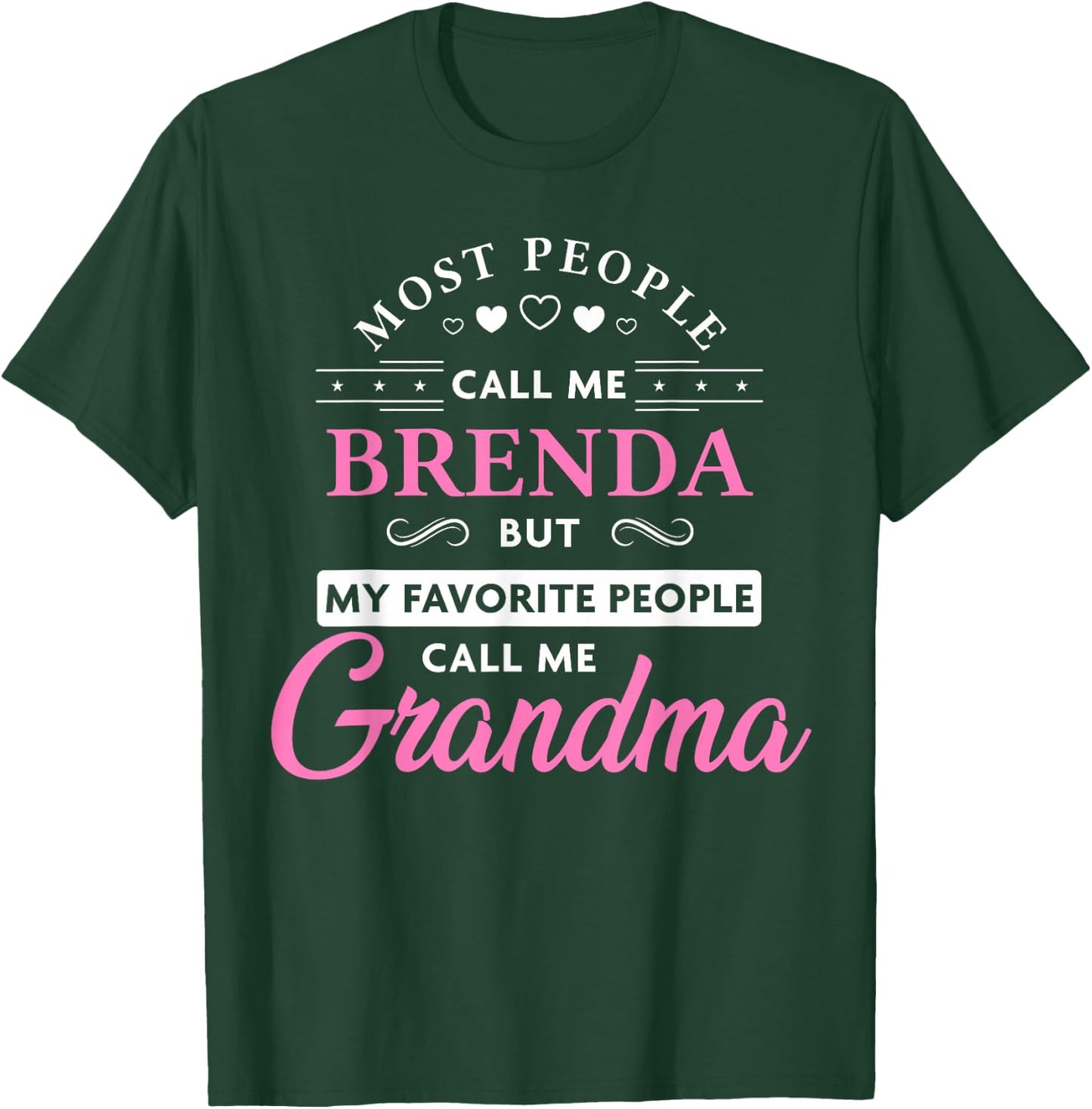 Brenda Name Gift Personalized Grandma T-Shirt - T-Shirt | Forest