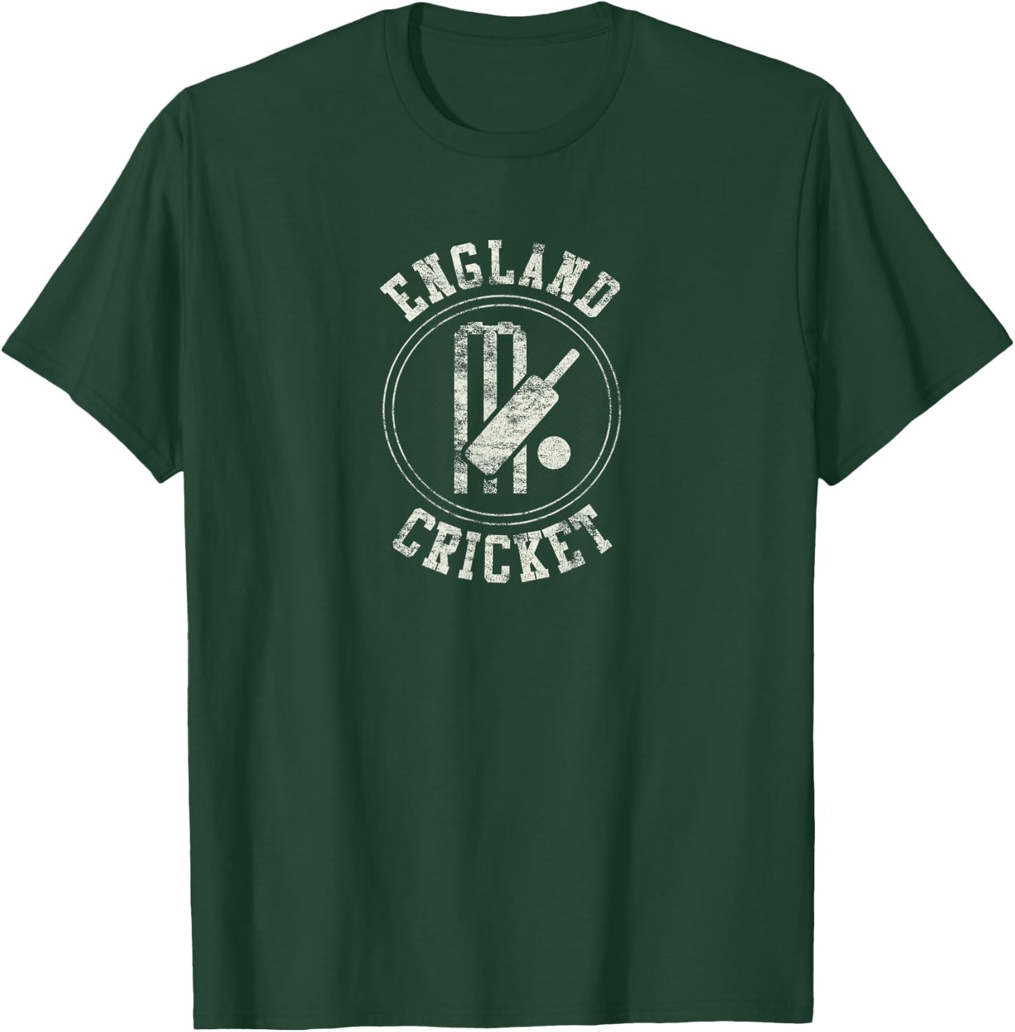 Vintage England Cricket Logo T-Shirt - T-Shirt | Forest