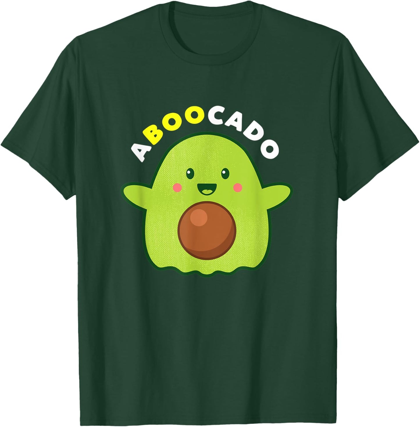 Cute Avocado Ghost A-Boo-Cado Halloween Costume T-Shirt - T-Shirt | Forest