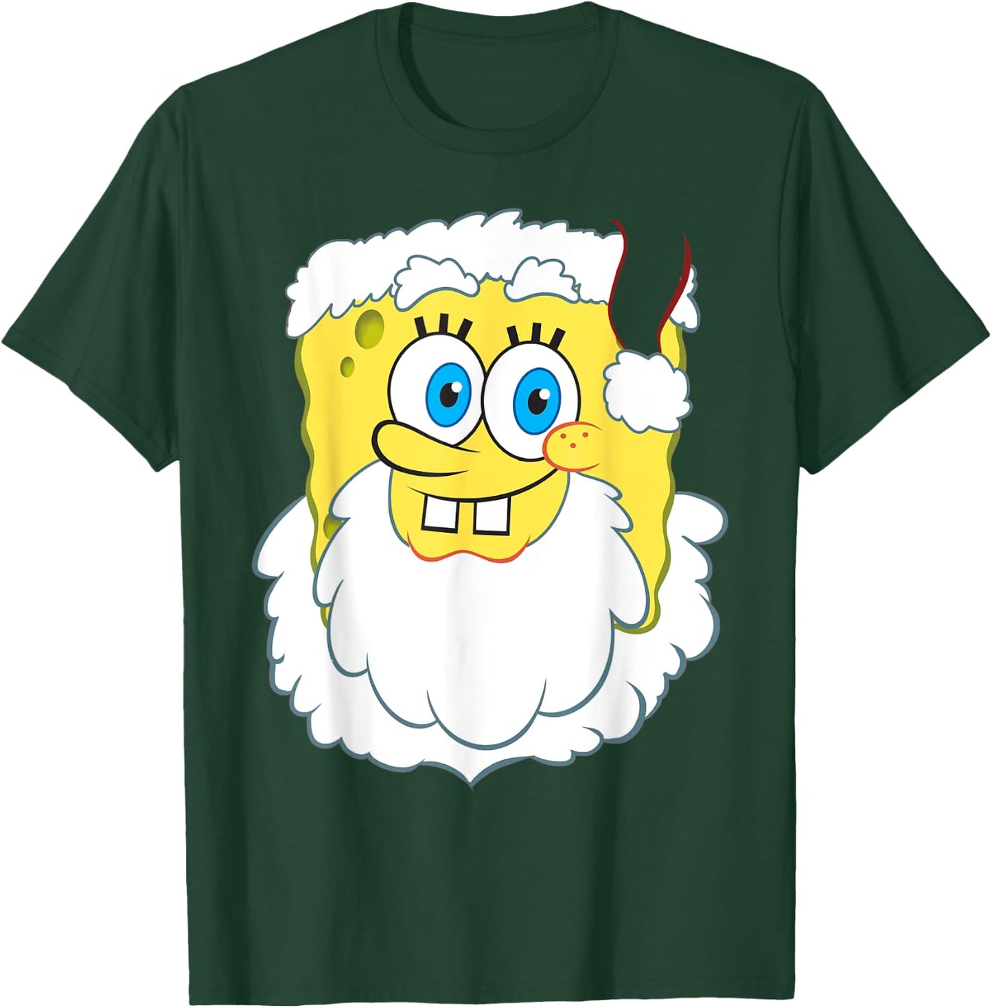 Spongebob SquarePants Large Santa Clause Christmas T-Shirt - T-Shirt | Forest