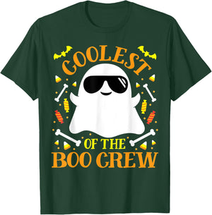 Coolest Boo Crew Ghost Matching Funny Set Boy Girl Halloween T-Shirt - T-Shirt | Forest