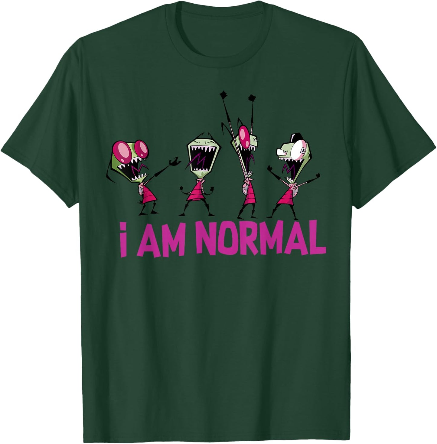 Nickelodeon Invader Zim I Am Normal Dance Small T-Shirt - T-Shirt | Forest