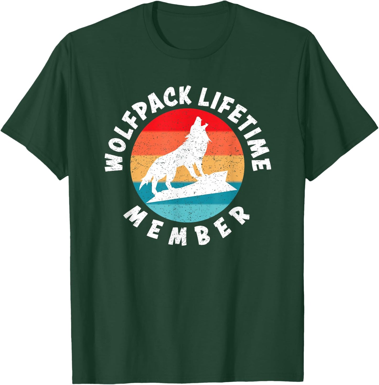 Wolfpack Lifetime Member Team for Wolf Lovers Gift T-Shirt - T-Shirt | Forest