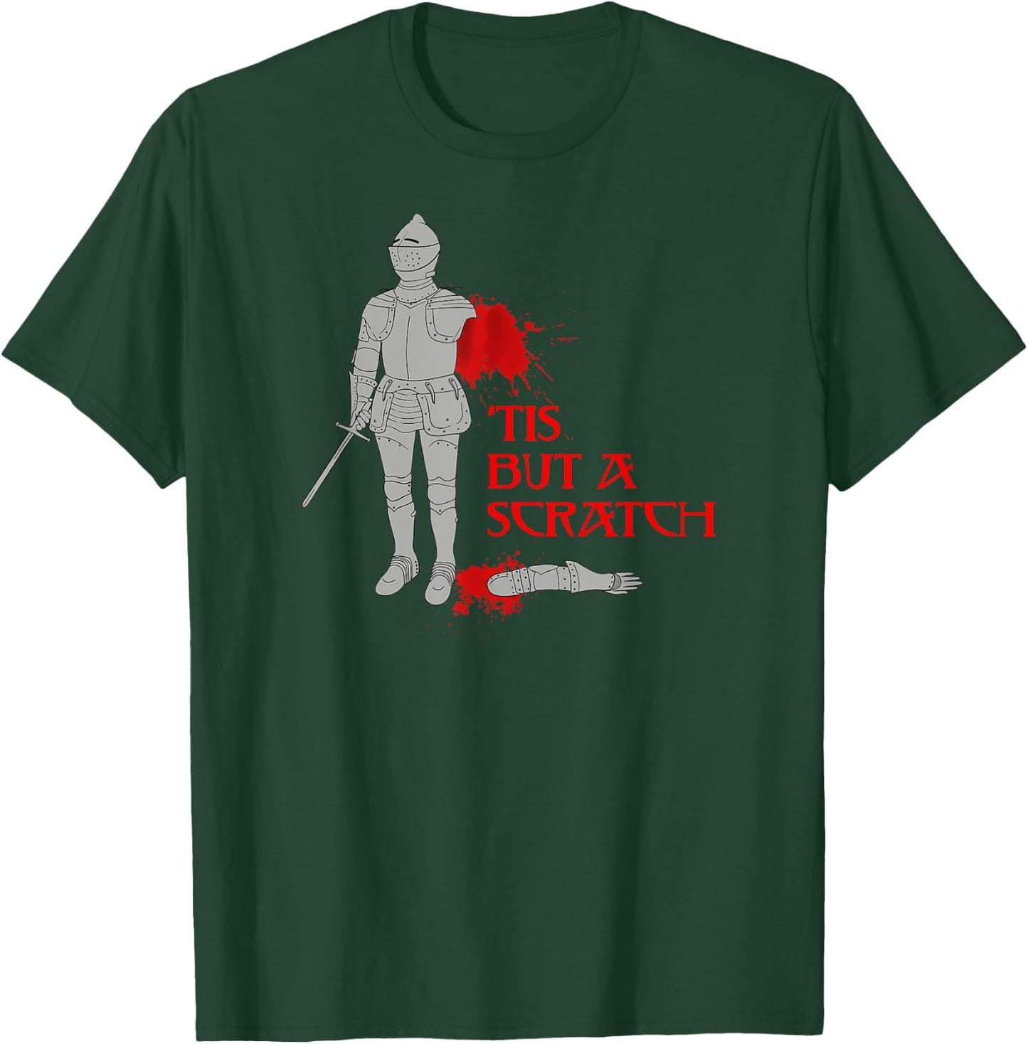 Tis But A Scratch Shirt Knight Shirt Cool Knight Shirt T-Shirt - T-Shirt | Forest