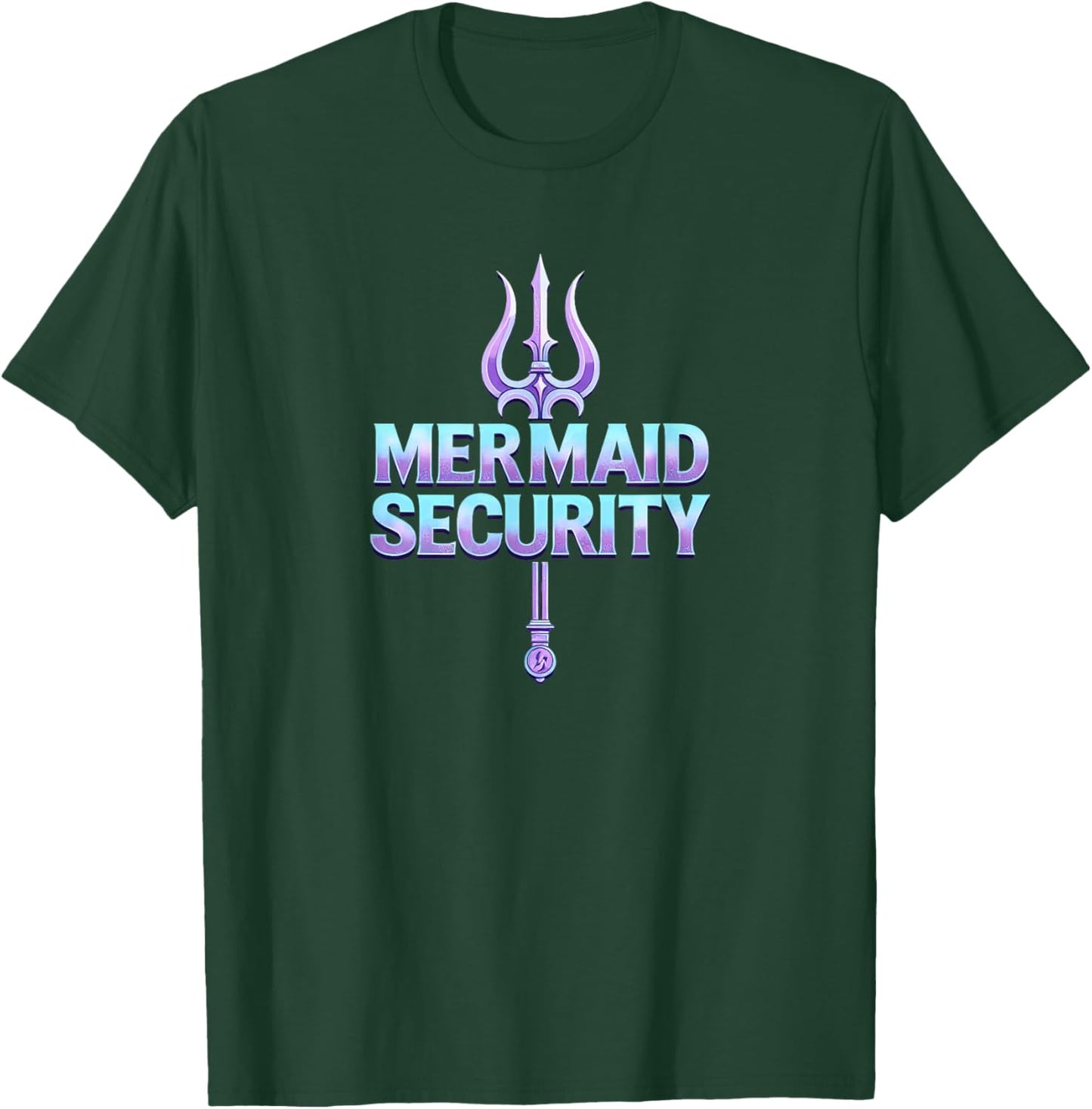 Daddy Dad Mermaid Security T-Shirt - T-Shirt | Forest