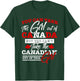 Canadian Girl Women Gifts Maple Leaf Canada T-Shirt - T-Shirt | Forest