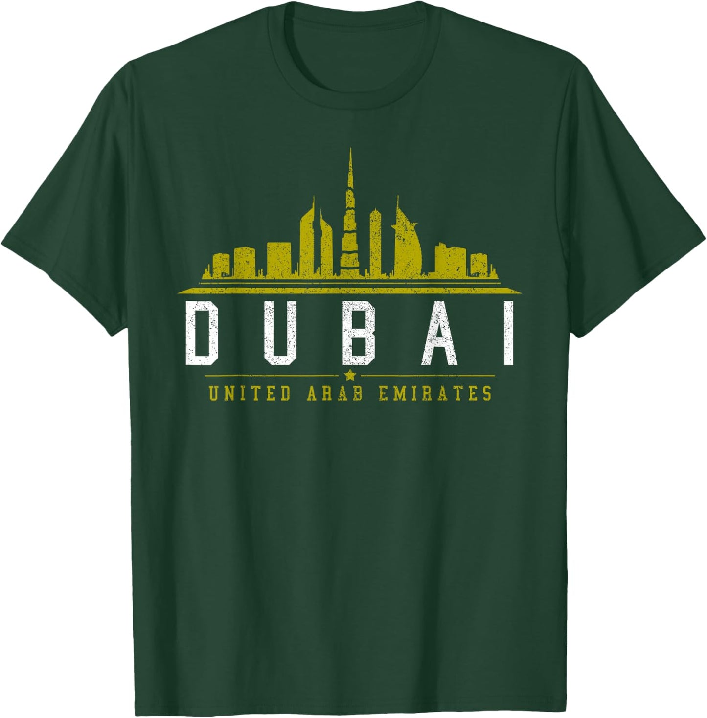 Dubai Shirt - Skyline United Arab Emirates UAE Gift T-Shirt - T-Shirt | Forest