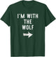 I’m With The Wolf Funny Halloween Couple Costume T-Shirt - T-Shirt | Forest