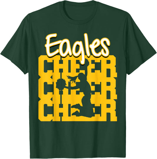 Eagles Cheer Back to School Cheerleading Spirit GY T-Shirt - T-Shirt | Forest