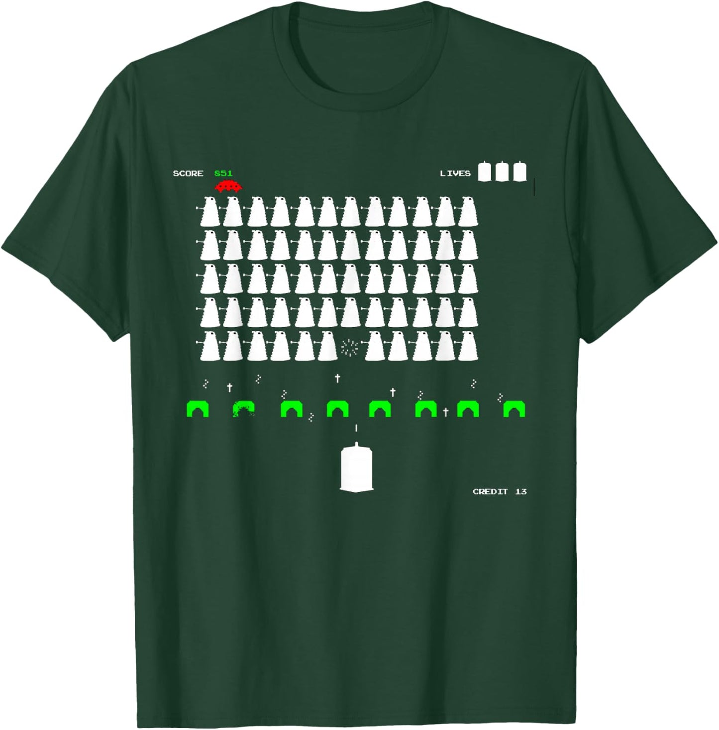 Dr. Invader Who? T-Shirt - T-Shirt | Forest
